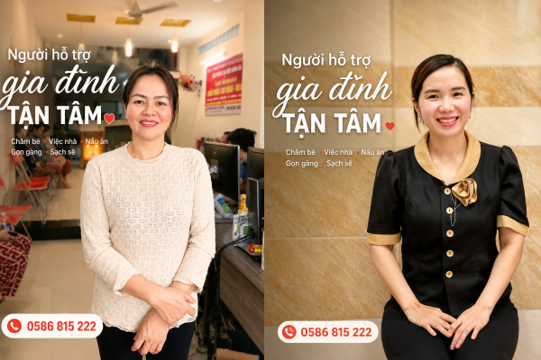 Người giúp việc chăm em bé tại Hà Nội
